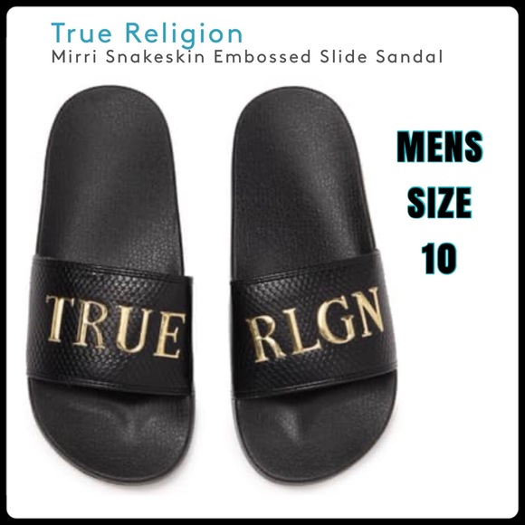 mens true religion slides